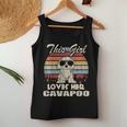 Vintage Retro Cavapoo Girl Cool For Dog Mom Women Tank Top Unique Gifts