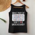 What Part Of Dont You Understand Funny Hockey Mom Dad Coach Women Tank Top Basic Casual Daily Weekend Graphic Funny Gifts