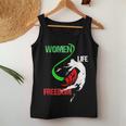 Womens Woman Life Freedom Zan Zendegi Azadi Iran Freedom Women Tank Top Unique Gifts