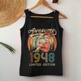Women 75Th Birthday Gifts Ideas Vintage Retro Best Of 1948 Women Tank Top Basic Casual Daily Weekend Graphic Funny Gifts