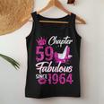 Womens Chapter 59 Fabulous Since 1964 59Th Birthday Queen Diamond Women Tank Top Basic Casual Daily Weekend Graphic Funny Gifts