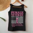 Womens Female Veteran With Three Sides Women Veteran Mother Grandma Women Tank Top Basic Casual Daily Weekend Graphic Funny Gifts