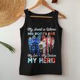 Womens My Heart Is Where His Boots Are My Son My Soldier My Hero Women Tank Top Basic Casual Daily Weekend Graphic Funny Gifts