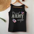 Womens Proud Army Wife Camouflage Wife Of Soldiers Gift Mothers Day Women Tank Top Basic Casual Daily Weekend Graphic Funny Gifts