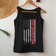 Womens Proud Firefighter Mom Design Patriotic Us Flag Gift Women Tank Top Basic Casual Daily Weekend Graphic Funny Gifts