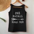 Womens Step Family Funny One Badass Bonus Mom Gift For Stepmom Women Tank Top Basic Casual Daily Weekend Graphic Funny Gifts
