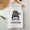 Archery Grandma Life Messy Bun Hair Glasses Mothers Day Women Tank Top Basic Casual Daily Weekend Graphic Personalized Gifts