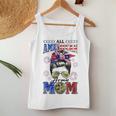Camo All American Army Mom Messy Bun Happy 4Th Of July Women Tank Top Unique Gifts