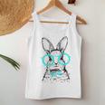 Cute Bunny With Glasses Hipster Stylish Rabbit Women Women Tank Top Unique Gifts