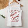 Dibs On The Shortstop Funny Baseball Wife Husband Love Women Tank Top Basic Casual Daily Weekend Graphic Funny Gifts