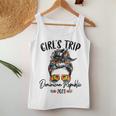 Womens Girls Trip Dominican Republic 2023 Bun Hair Group Besties Women Tank Top Unique Gifts