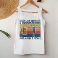 I Like Beer And Mountain Bikes And Maybe 3 People Vintage Women Tank Top Basic Casual Daily Weekend Graphic Funny Gifts
