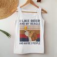 I Like Beer And My Beagle And Maybe 3 People Women Tank Top Basic Casual Daily Weekend Graphic Funny Gifts