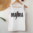 Mama Lightning Bolt Leopard Cheetah Print Mothers Day Women Tank Top Basic Casual Daily Weekend Graphic Personalized Gifts
