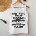 Womens I Dont Curse I Speak Fluent Trucker With A Sailor Dialect Women Tank Top Basic Casual Daily Weekend Graphic Funny Gifts