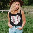 Baseball Heart Cute Mom Dad Men Women Softball Gift Women Tank Top Basic Casual Daily Weekend Graphic Gifts for Her