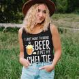 Beer And Sheltie Funny Dog Mom Or Dog Dad Gift Idea Women Tank Top Basic Casual Daily Weekend Graphic Gifts for Her