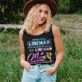 Behind Every Lineman Is A Lineman Mom Women Tank Top Gifts for Her