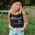 Blessed Grandma Cute Floral Mothers Day Gift Women Tank Top Basic Casual Daily Weekend Graphic Gifts for Her