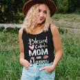 Blessed To Be Called Mom And Nanny Flower Gifts Women Tank Top Basic Casual Daily Weekend Graphic Gifts for Her
