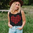 Buffalo Plaid Heart My Belongs To My Second Graders Teacher Women Tank Top Basic Casual Daily Weekend Graphic Gifts for Her