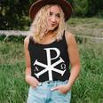 Christian History Alpha Omega Chi Rho Byzantine Christianity Women Tank Top Basic Casual Daily Weekend Graphic Gifts for Her