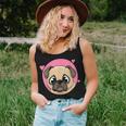 Cute Pug Gift Puppy Dog Lover Ladies Pugs Mom Girls Kids 5105 Women Tank Top Basic Casual Daily Weekend Graphic Gifts for Her