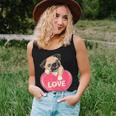 Cute Pug Gift Puppy Dog Lover Ladies Pugs Mom Girls Kids Women Tank Top Basic Casual Daily Weekend Graphic Gifts for Her