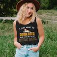 Drink Beer Hang With My Brittany Spaniel Dad Mom Beer Day Women Tank Top Basic Casual Daily Weekend Graphic Gifts for Her