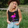 Fire Fighter Flamingo Exotic Bird Firefighter Fireman Women Tank Top Basic Casual Daily Weekend Graphic Gifts for Her