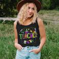 Funny Teacher Mardi Gras Family Matching Outfit V3 Women Tank Top Basic Casual Daily Weekend Graphic Gifts for Her
