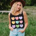 Funny Teacher Valentines Day Conversation Heart School V4 Women Tank Top Basic Casual Daily Weekend Graphic Gifts for Her