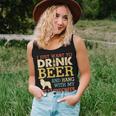 Great Pyrenees Dad Drink Beer Hang With Dog Funny Vintage Women Tank Top Basic Casual Daily Weekend Graphic Gifts for Her