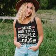 Guns Dont Kill People Dads With Pretty Daughters Humor Dad Women Tank Top Basic Casual Daily Weekend Graphic Gifts for Her