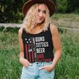 Guns Titties Beer & Freedom - Mens Funny Guns Drinking Usa Women Tank Top Basic Casual Daily Weekend Graphic Gifts for Her