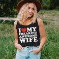 I Heart My Awesome Wife Women Tank Top Gifts for Her