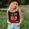 I Love You Slow Much Valentines Day Sloth Lover Women Tank Top Basic Casual Daily Weekend Graphic Gifts for Her