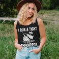 I Run A Tight Shipwreck Funny Vintage Mom Dad Quote Gift 5793 Women Tank Top Basic Casual Daily Weekend Graphic Gifts for Her