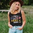 Im A Proud Army Nana American Flag Military Gift Veteran Women Tank Top Basic Casual Daily Weekend Graphic Gifts for Her