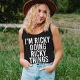 Im Ricky Doing Ricky Things Funny Christmas Gift Idea Women Tank Top Basic Casual Daily Weekend Graphic Gifts for Her