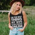 Im The Best Thing My Wife Ever Found Online Women Tank Top Basic Casual Daily Weekend Graphic Gifts for Her