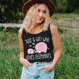 Just A Girl Who Loves Elephants Mom Baby Toddler Kids Gift Women Tank Top Basic Casual Daily Weekend Graphic Gifts for Her