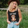 Let That Shit Go Yoga Meditation Dad Mom Boy Girl Party Gift Women Tank Top Basic Casual Daily Weekend Graphic Gifts for Her