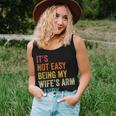 Mens Its Not Easy Being My Wifes Arm Candy Women Tank Top Basic Casual Daily Weekend Graphic Gifts for Her