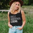Mens Uncle Godfather Legend Best Godfather Proposal Baptism Women Tank Top Gifts for Her