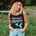 Womens Mom Birthday Party Outfit Dad Mama Girl Mermaid Mommy Shirt Women Tank Top Gifts for Her