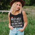 Most Likely To Get Matching Thing For Everyone Funny Women Women Tank Top Basic Casual Daily Weekend Graphic Gifts for Her