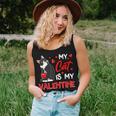 My Cat Is My Valentine Cute Valentines Day Cat Dad Cat Mom Women Tank Top Basic Casual Daily Weekend Graphic Gifts for Her