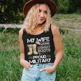 My Wife Wears Combat Boots Proud Military Husband Women Tank Top Basic Casual Daily Weekend Graphic Gifts for Her