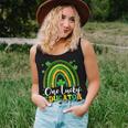 One Lucky Educator Teacher Rainbow Shamrock Patricks Day Women Tank Top Basic Casual Daily Weekend Graphic Gifts for Her